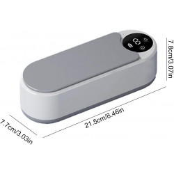 Ultrasonic Jewelry Cleaner | Ultrasonic Cleaning Machine,Low Noise Lens Cleaner 45000HZ High-Frequency Vibration, for, Necklace,