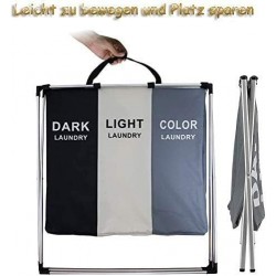 3-compartment laundry basket