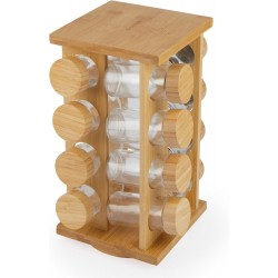 Bamboo Salt Spice Rack