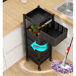 Rotating vegetable basket