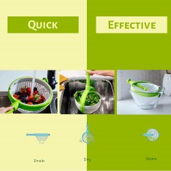 Foldable and convertible kitchen colander