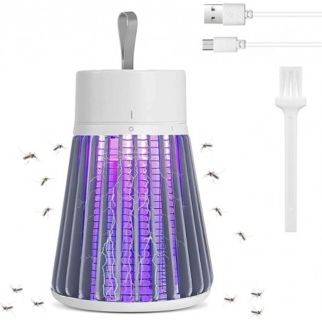 Electric device for killing mosquitoes and flies,