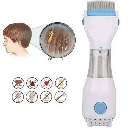 Peigne Électrique pour Élimination des Poux et Nits