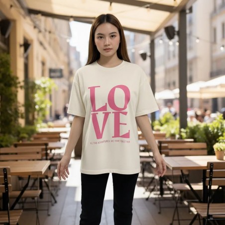 T-shirt Graphique Aventure Amour