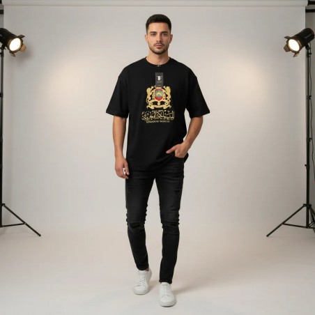 T-shirt graphique noir pour homme